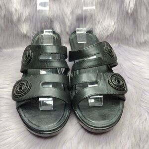 Dansko Dixie Swirl Leather Sandals Slides Slip-on Comfort Womens Sz EU 40 9.5-10
